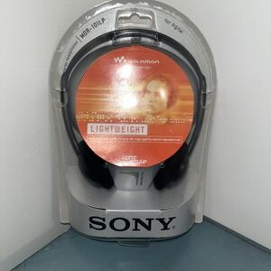 Vintage 2002 Sony Lightweight Stereo Headphones MDR-101LP, New, Factory Sealed